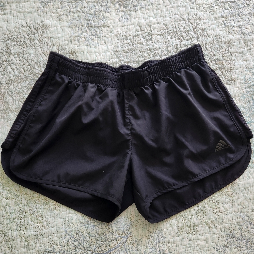 adidas Women's Black Running Primegreen Performance Shorts - Picture 2 of 5